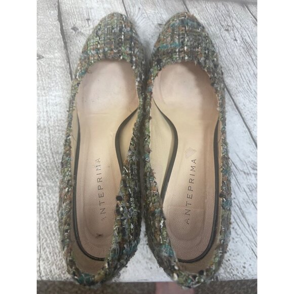 Anteprima Multicolor Tweed High Heel Pumps Sz 6 US 36.5 EU Made in Japan - Picture 5 of 8